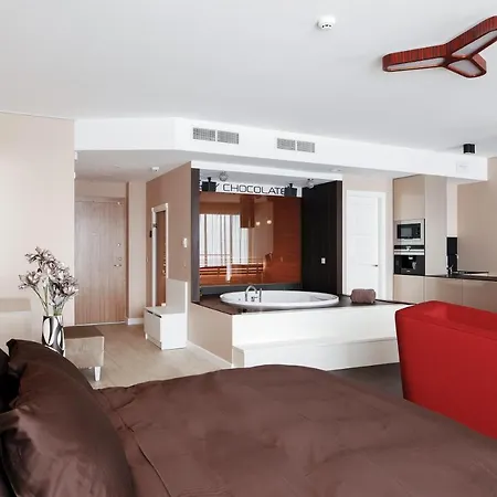Butas Sky Chocolate Jacuzzi Sauna 30 Floor Klaipeda